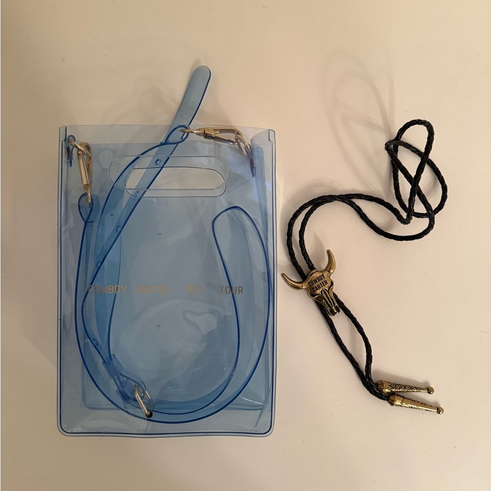 Cowboy Carter VIP Merch - Bolo Tie & Transparent Purse